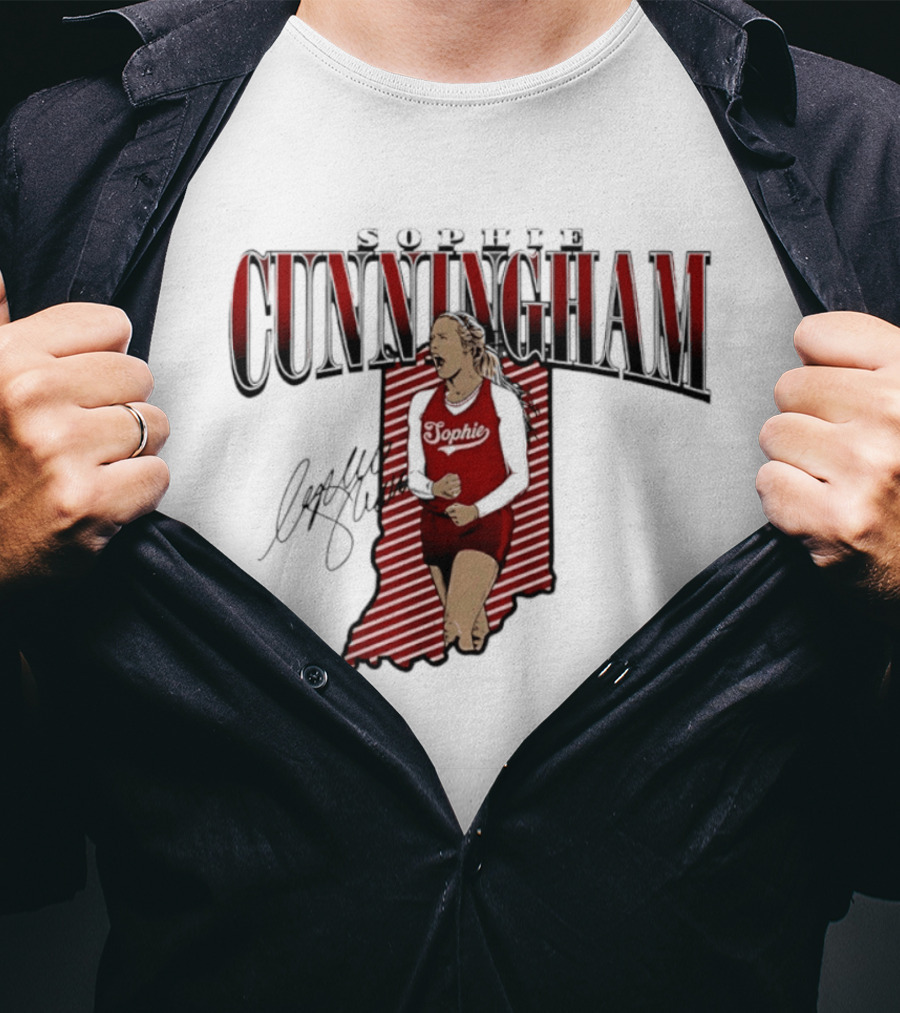 Sophie Cunningham Indiana State WNBA Fever Star Signature 2026 T-Shirt