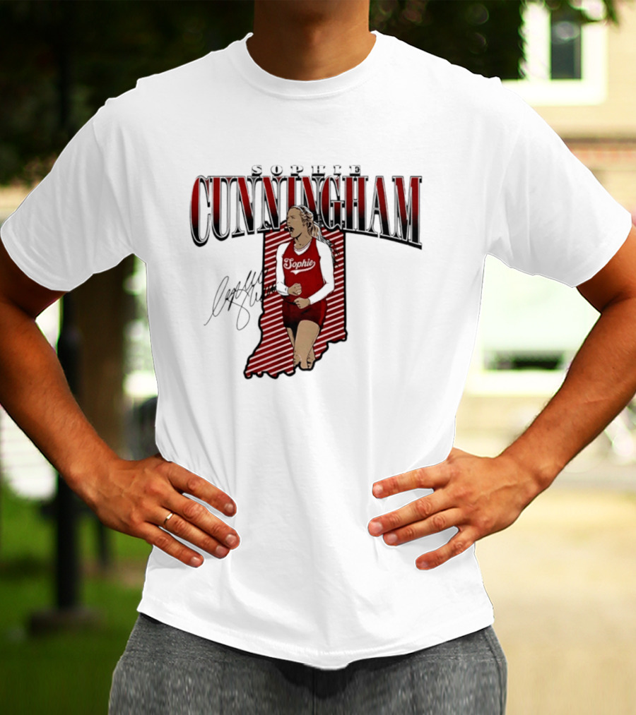 Sophie Cunningham Indiana State WNBA Fever Star Signature 2026 T-Shirt