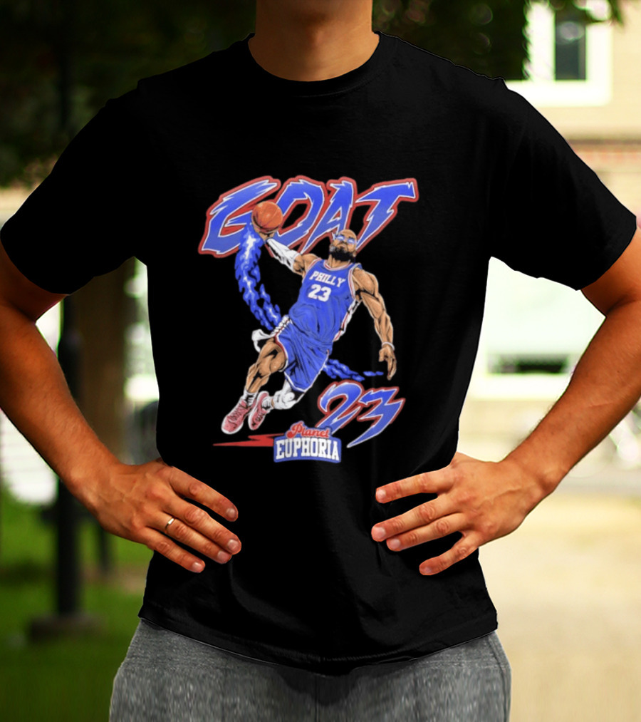 GOAT LeBron 23 Philly NBA Planet Euphoria Comic 2026 T-Shirt