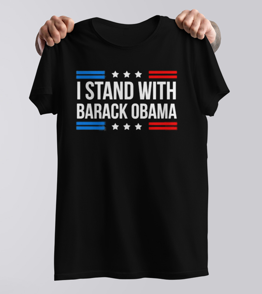I Stand With Barack Obama Stars And Stripes T-Shirt