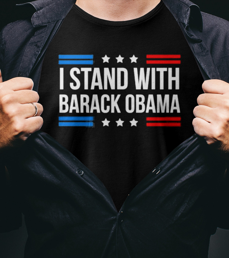 I Stand With Barack Obama Stars And Stripes T-Shirt