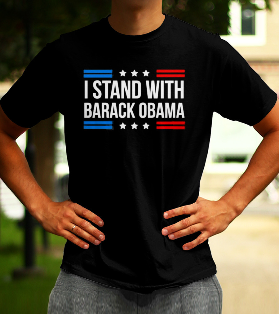 I Stand With Barack Obama Stars And Stripes T-Shirt