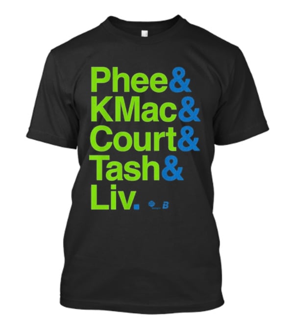 Minnesota Women's Basketball Phee & Kmac & Court & Tash & Liv Ampersand Stars 2026 T-Shirt