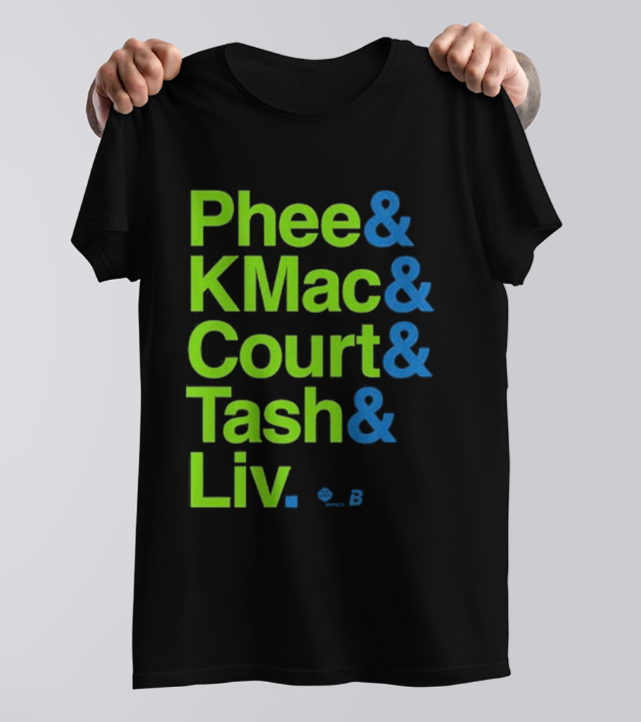 Minnesota Women's Basketball Phee & Kmac & Court & Tash & Liv Ampersand Stars 2026 T-Shirt