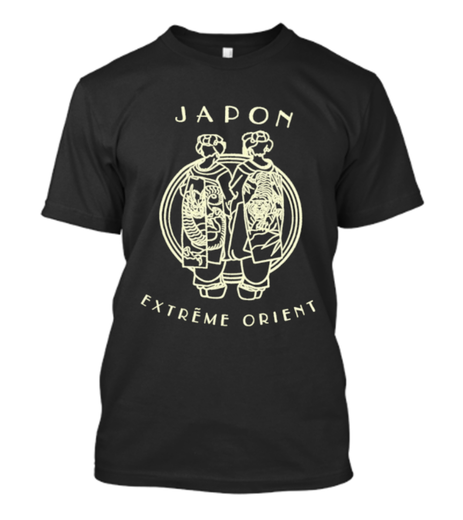 Japon Extrême Orient Geisha Dragon Tiger T-Shirt
