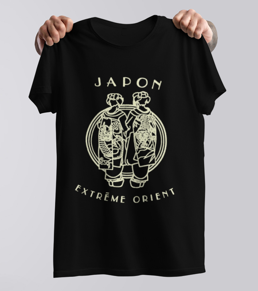 Japon Extrême Orient Geisha Dragon Tiger T-Shirt