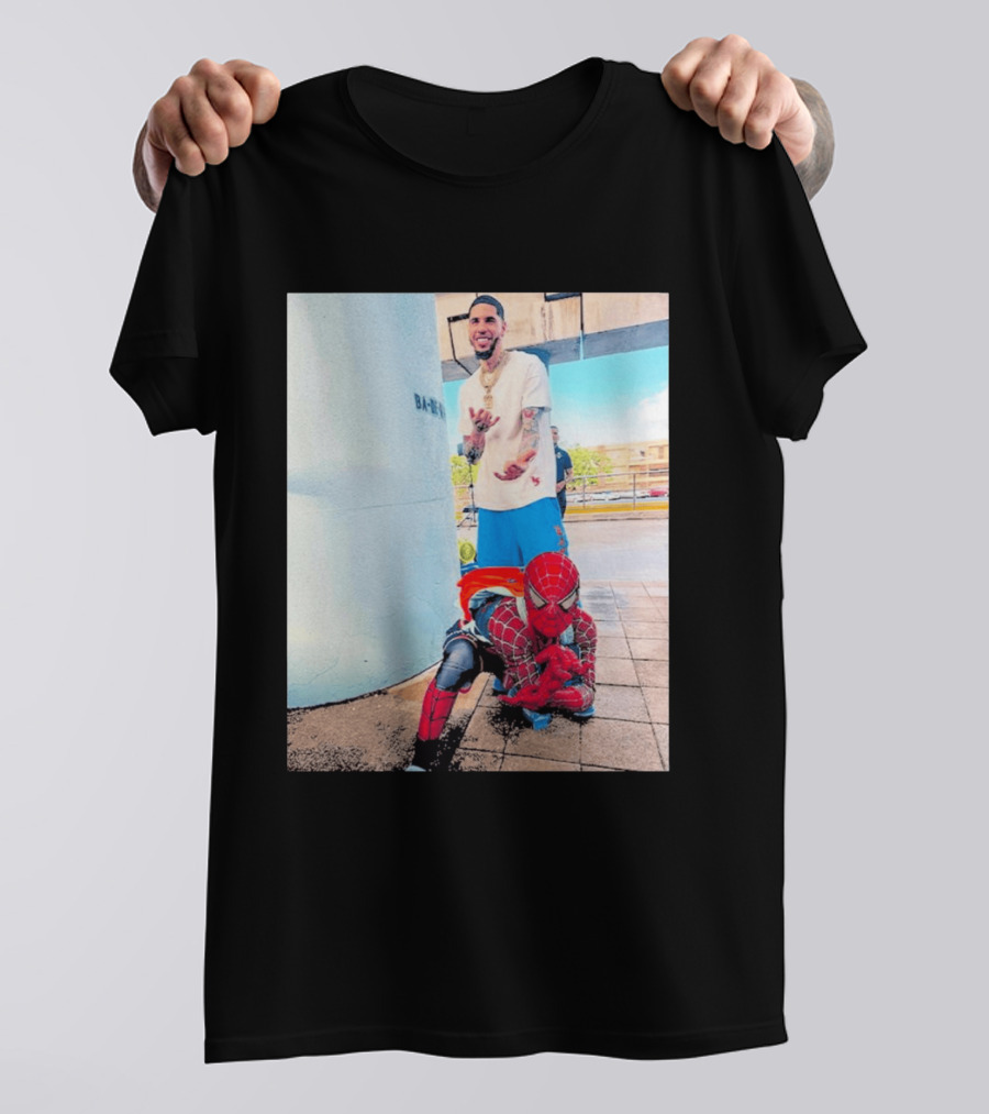 BA MO LaMelo Ball Spider Man T-Shirt