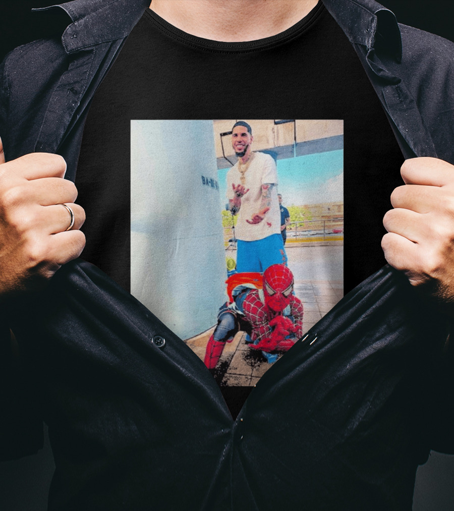 BA MO LaMelo Ball Spider Man T-Shirt