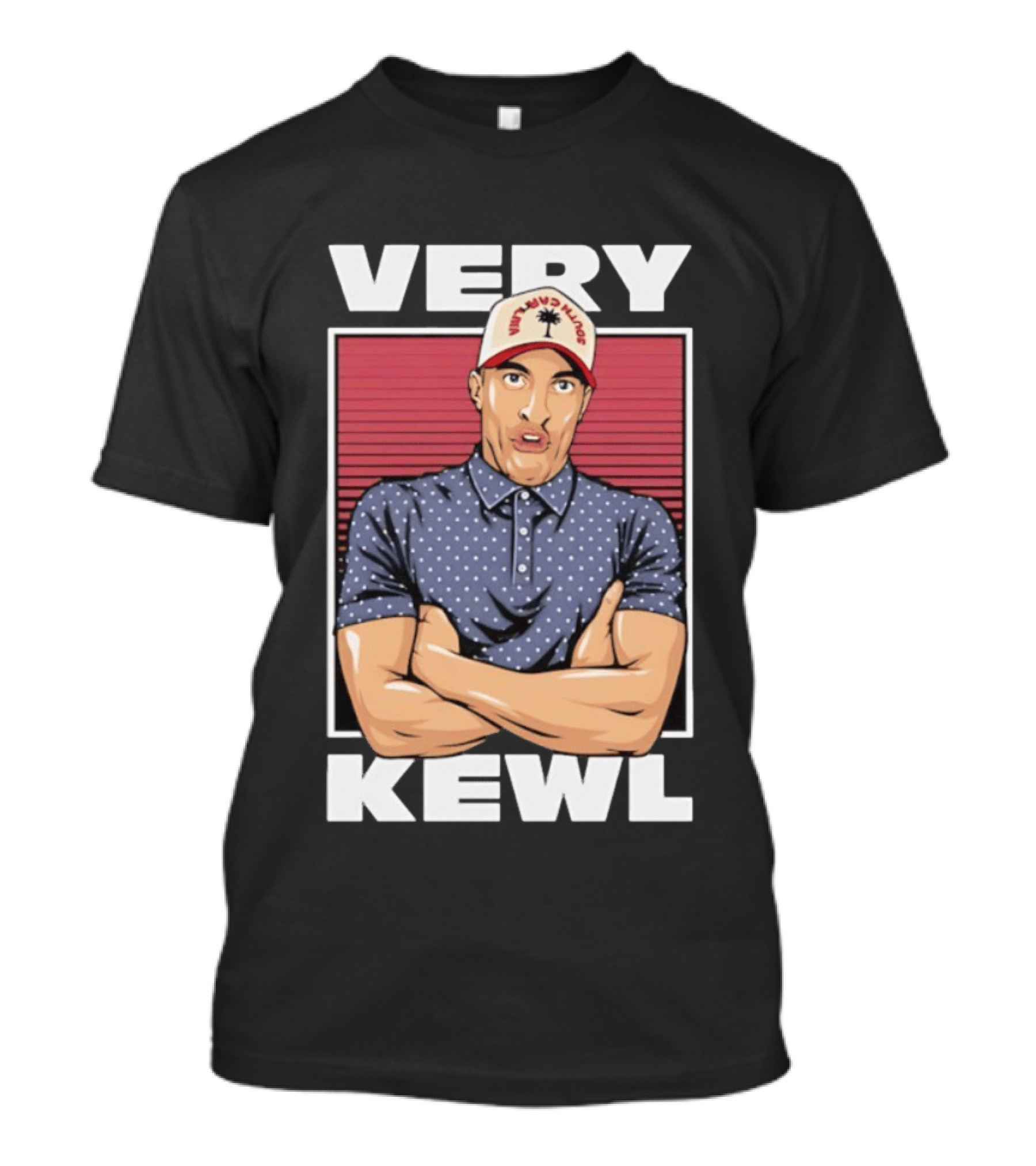 Very Kewl PE Guy Palm Tree Hat T-Shirt