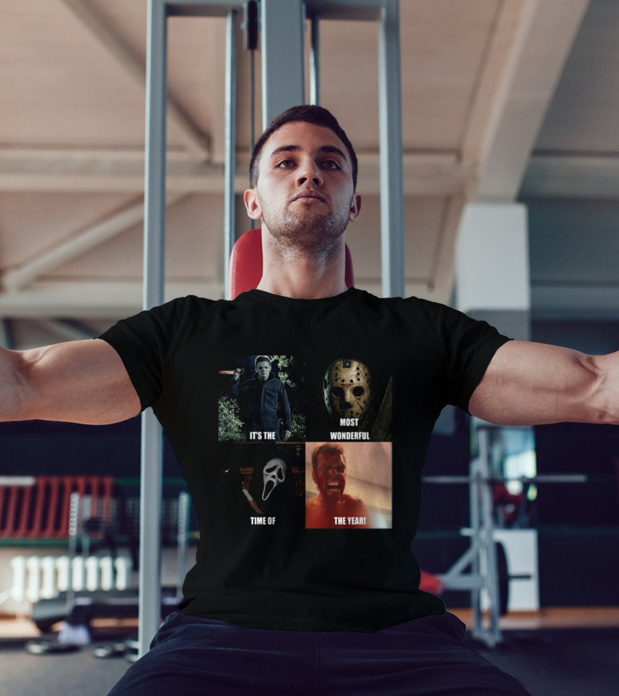 Halloween Horror Icons It's The Most Wonderful Time Of The Year T-Shirt