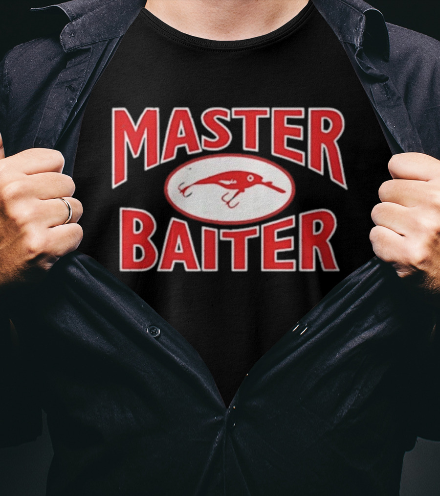Master Baiter Fishing Lure Nostalgic Humor Décor T-Shirt