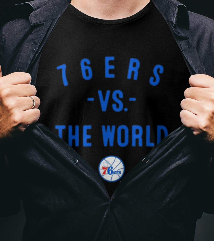 Philadelphia 76ers Vs The World NBA 2026 Basketball Team Spirit T-Shirt