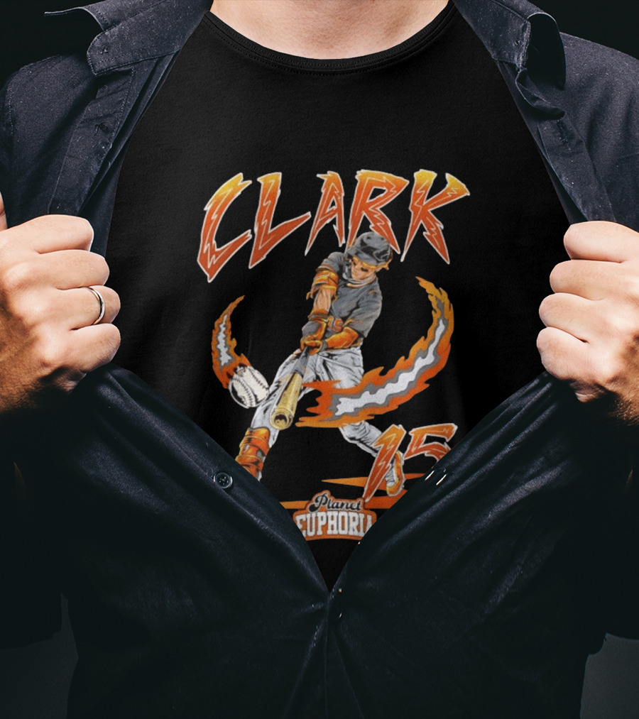 Max Clark Planet Euphoria Baseball Swing 15 Detroit Tigers 2026 MLB Season T-Shirt
