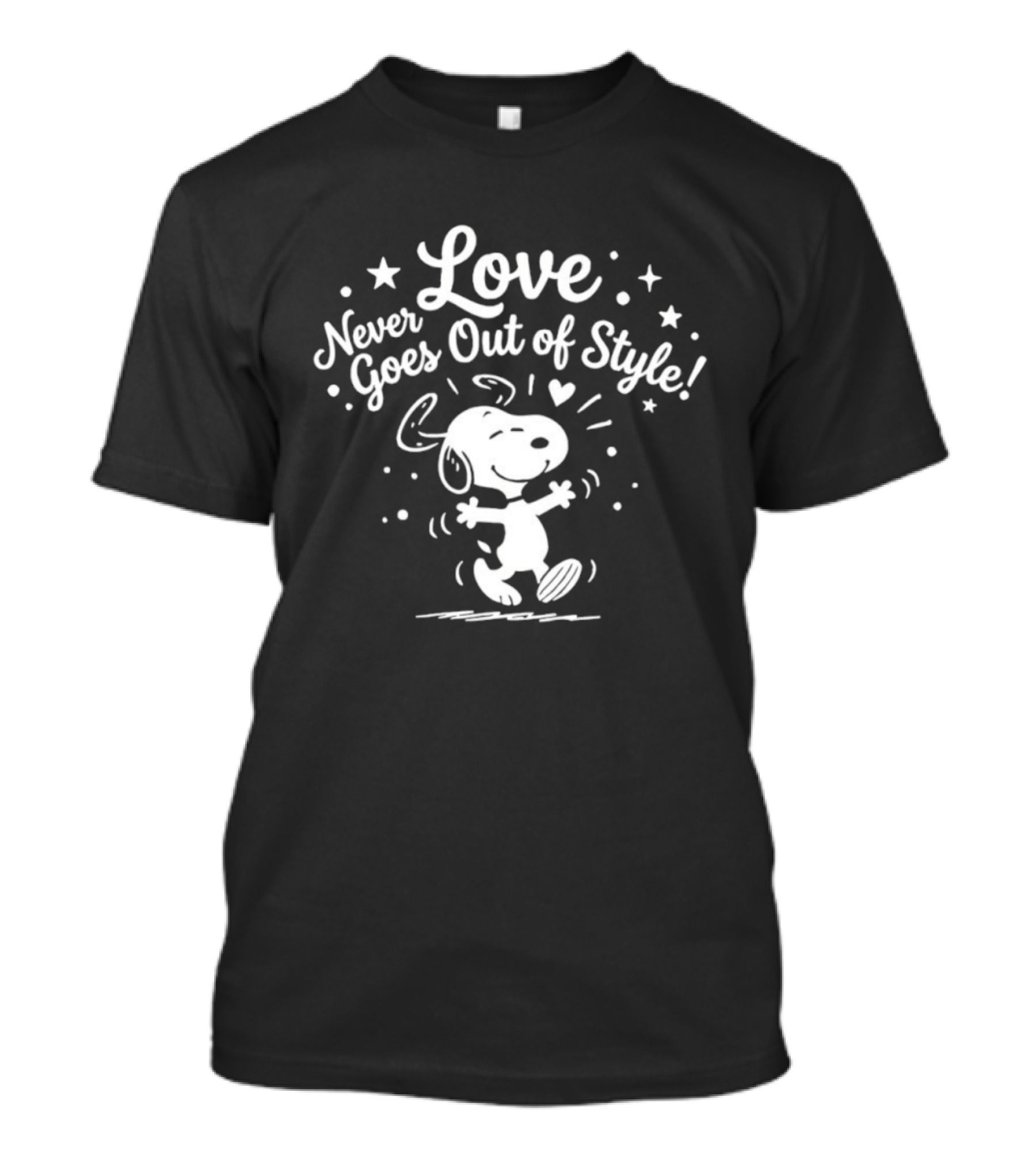 Snoopy Love Never Goes Out Of Style Peanuts T-Shirt