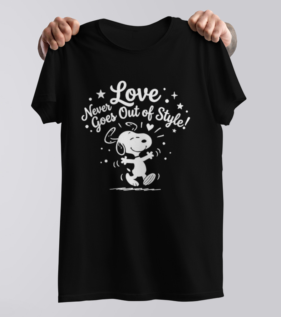 Snoopy Love Never Goes Out Of Style Peanuts T-Shirt