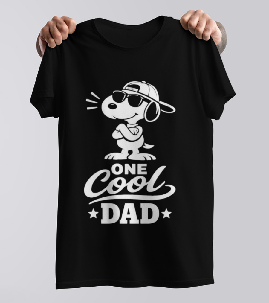 Snoopy One Cool Dad Peanuts Father's Day T-Shirt