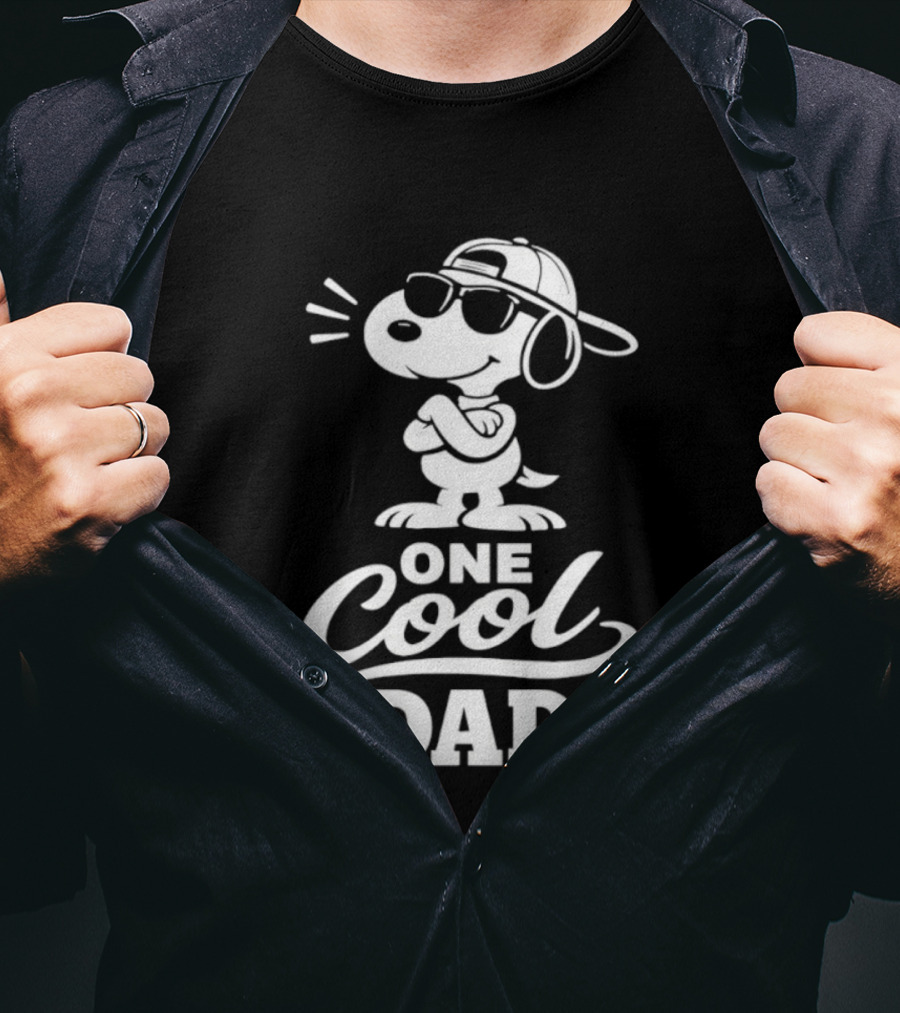 Snoopy One Cool Dad Peanuts Father's Day T-Shirt