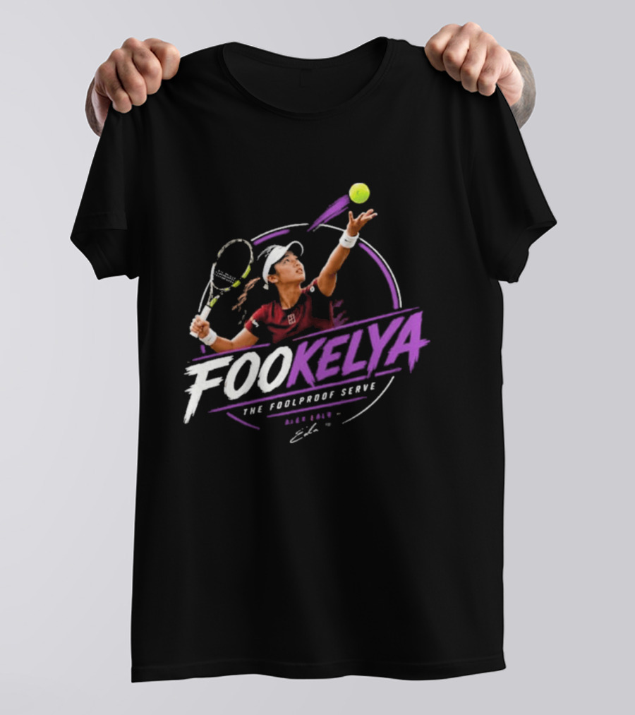 Fookelya The Poolproof Serve Tennis Player Action Serve T-Shirt