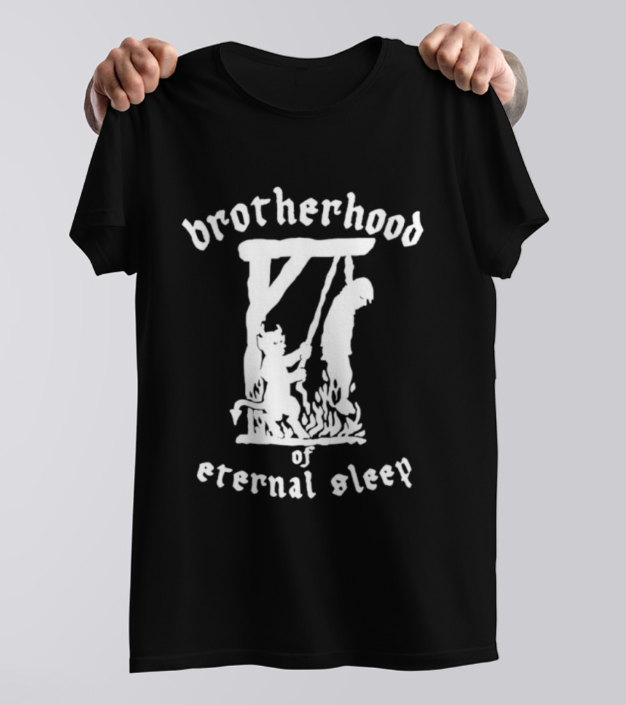 Brotherhood Of Eternal Sleep Death Metal Hanging Execution T-Shirt