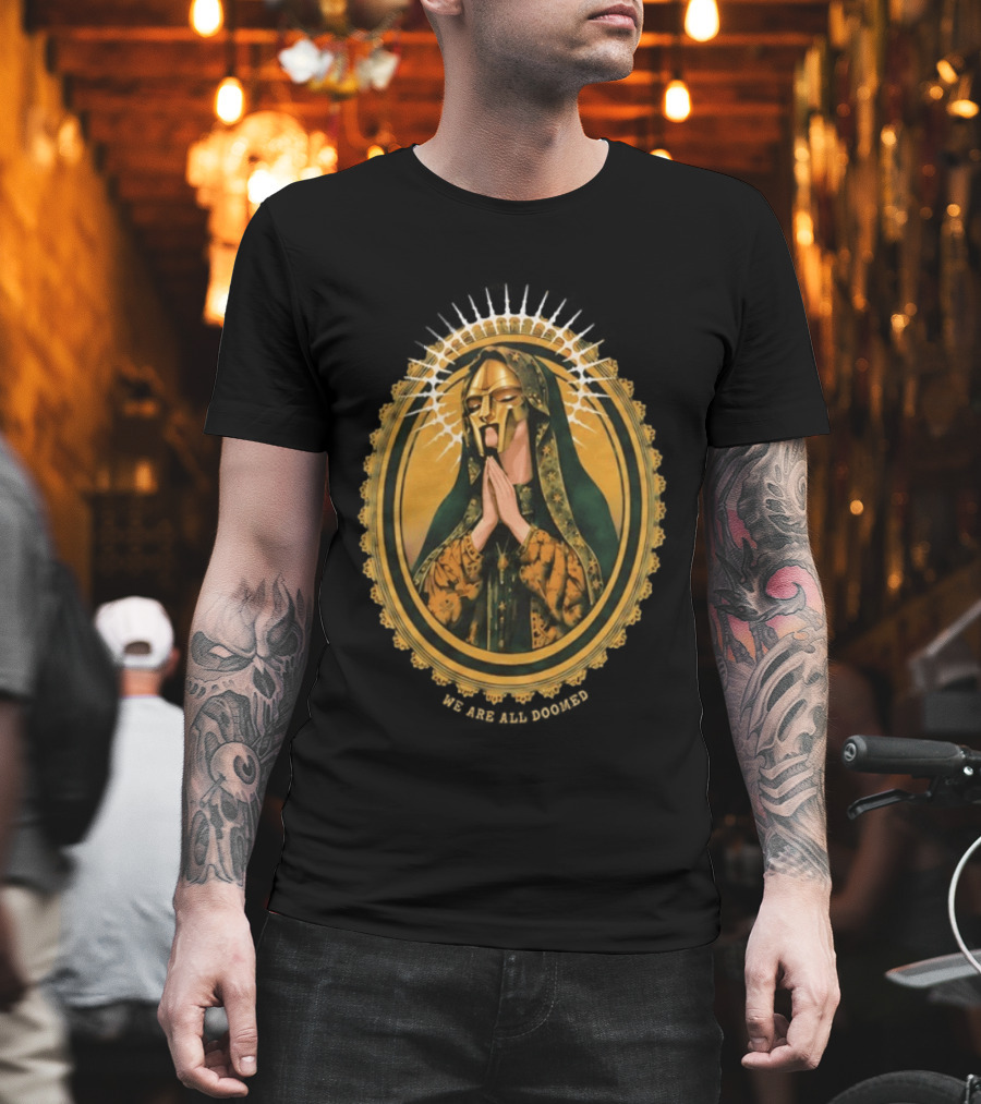 MF Doom We Are All Doomed Iconic Hip Hop Rap Prayer T-Shirt