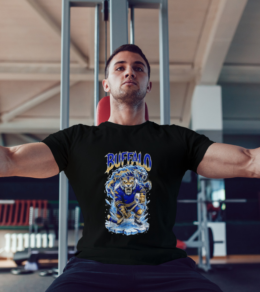 Buffalo Sabres Sabretooth Ice Hockey Tiger Mascot Buffalo Sabres T-Shirt