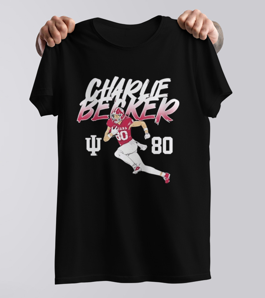 Charlie Becker Indiana Hoosiers 80 Pose With IU T-Shirt