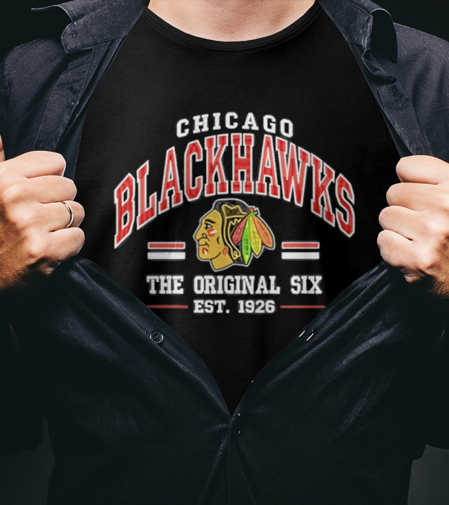 Chicago Blackhawks The Original Six Est 1926 T-Shirt