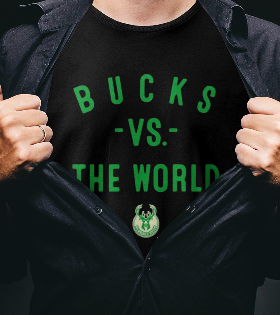 Milwaukee Bucks Vs The World NBA 2026 T-Shirt
