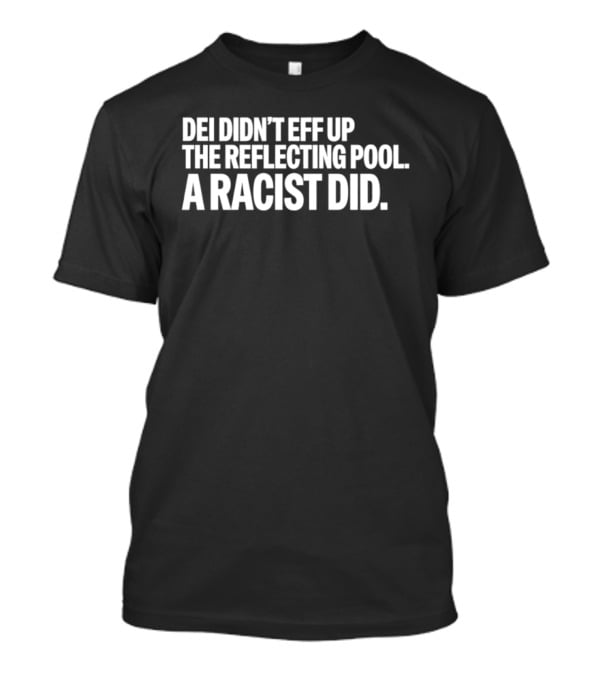 DEI Didn't Eff Up The Reflecting Pool A Racist Did T-Shirt