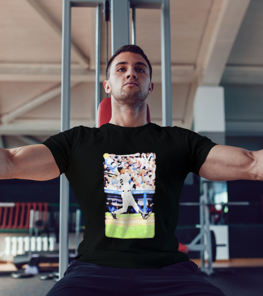 Derek Jeter New York Yankees Legendary Swing Moment T-Shirt