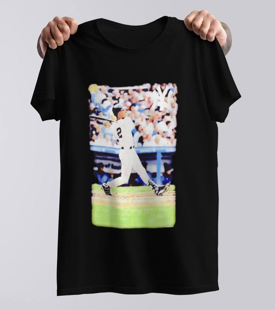 Derek Jeter New York Yankees Legendary Swing Moment T-Shirt