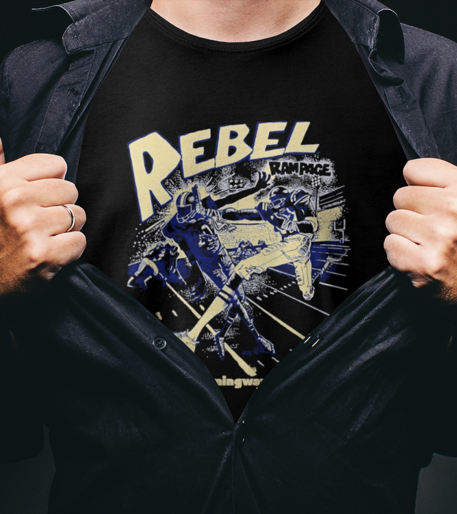 Rebel Rampage Ole Miss Football Vaught Hemingway Stadium T-Shirt