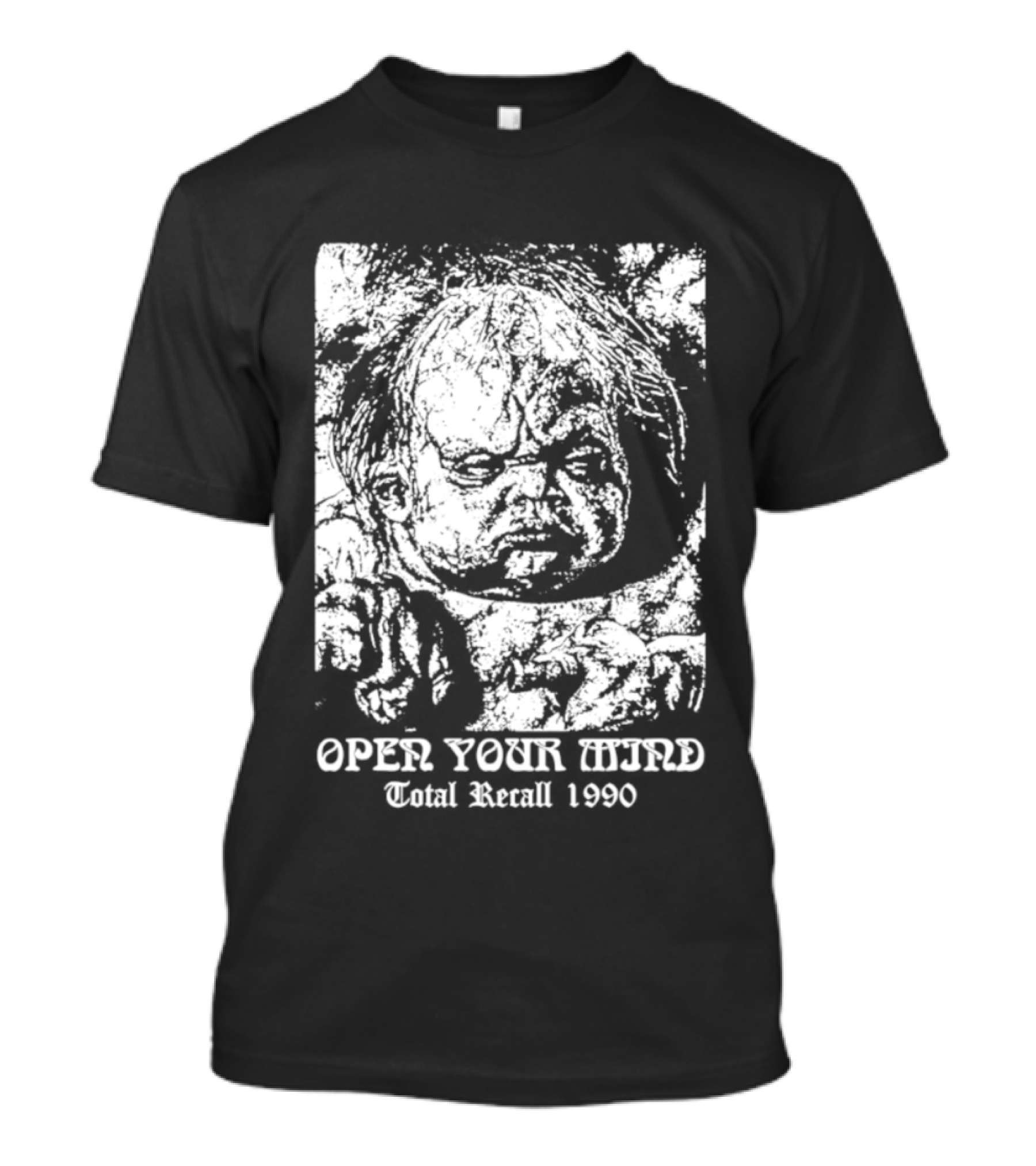 Open Your Mind Total Recall 1990 Arnold Schwarzenegger T-Shirt
