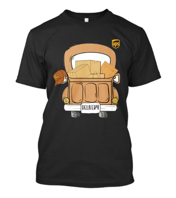 UPS Delivery Truck With Packages And Hat T-Shirt