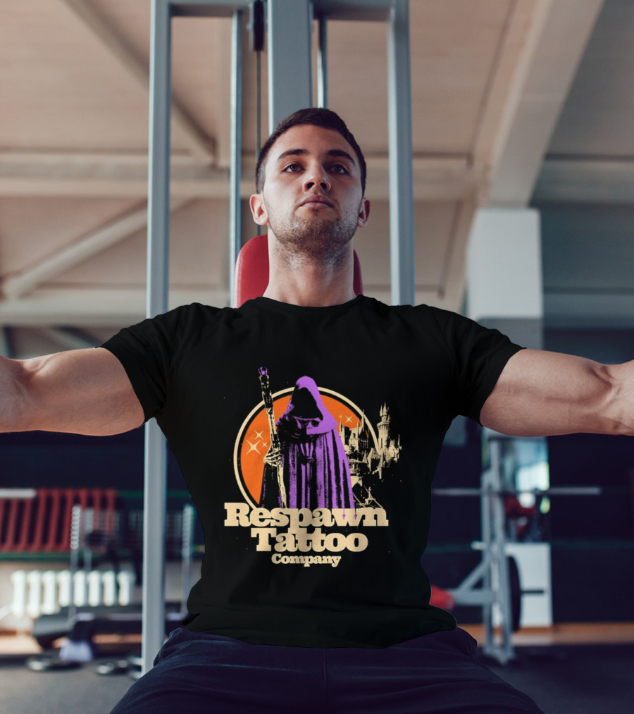 Respawn Tattoo Company Wizard Castle Grim Reaper T-Shirt