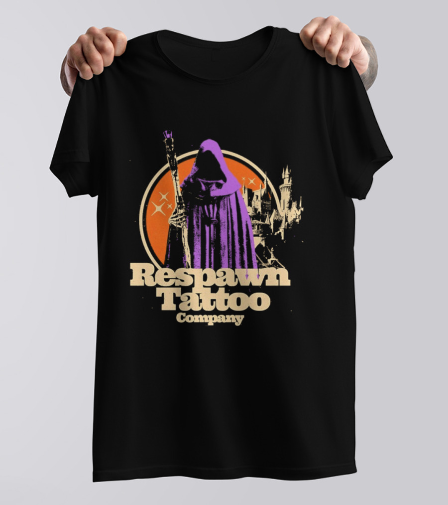 Respawn Tattoo Company Wizard Castle Grim Reaper T-Shirt