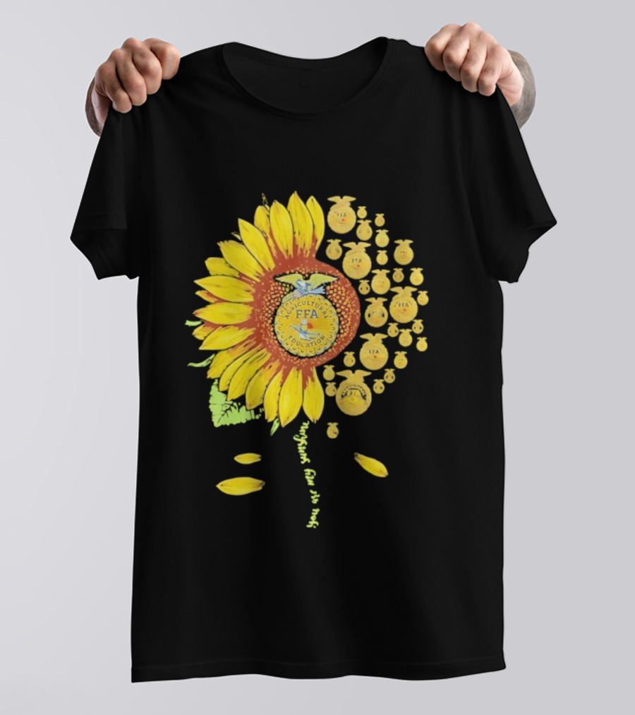 You Are My Sunshine FFA Sunflower Emblem Agricultural Education T-Shirt