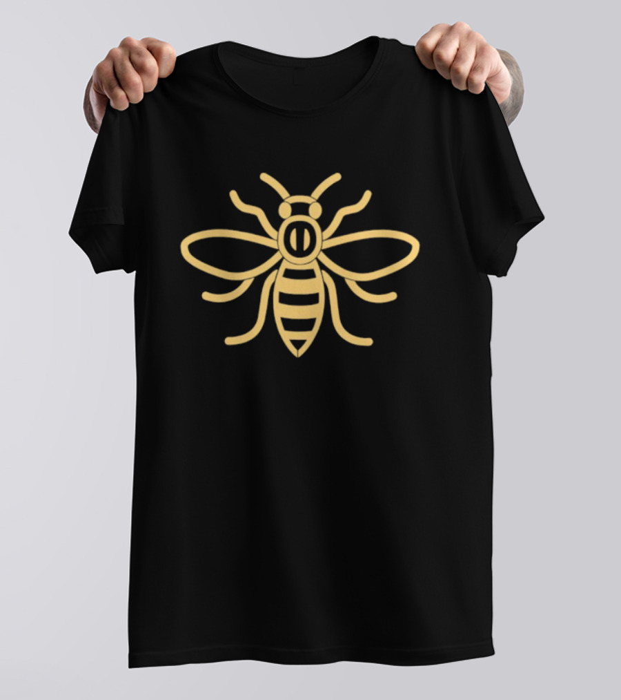Golden Bee Honeybee Insect Nature Bumblebee Minimalist T-Shirt