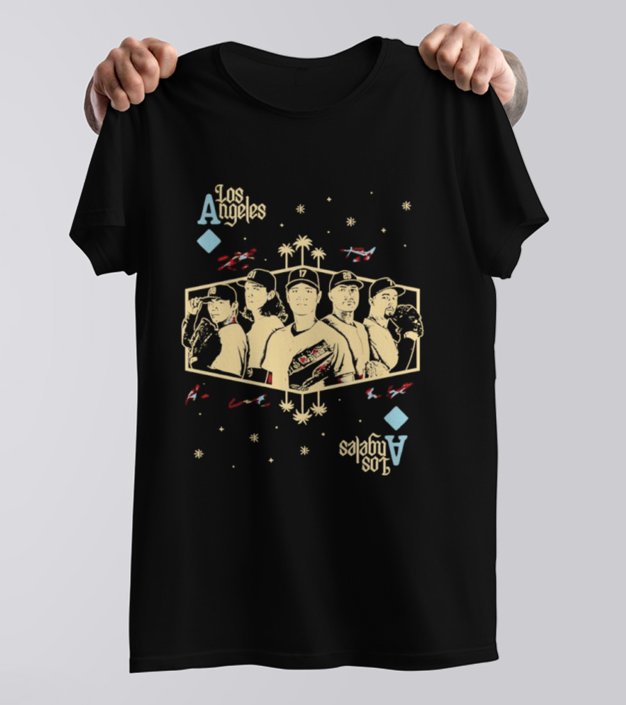 Los Angeles Dodgers Aces 2026 MLB Season Signatures T-Shirt