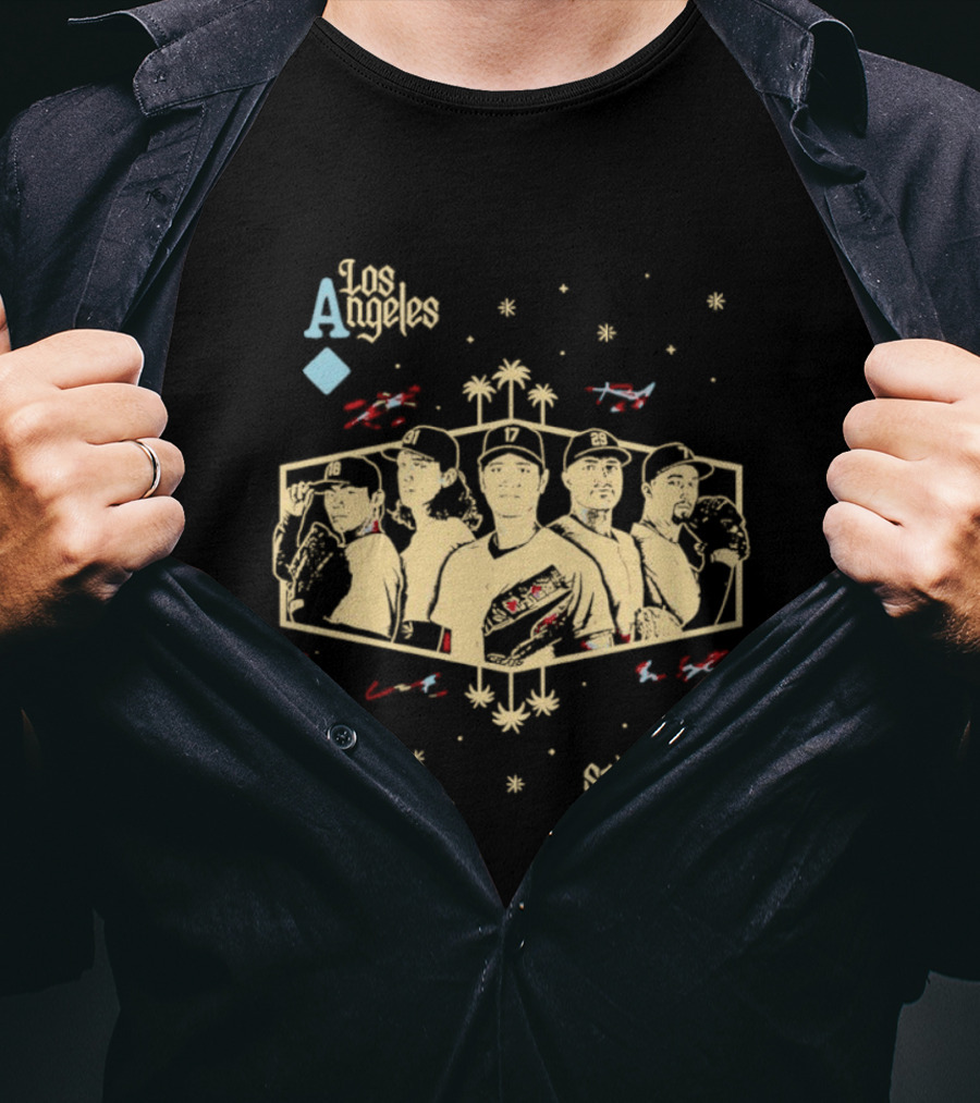 Los Angeles Dodgers Aces 2026 MLB Season Signatures T-Shirt