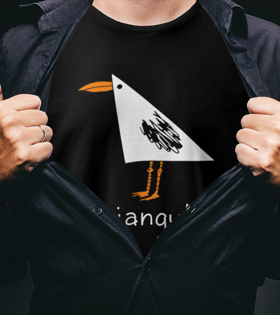 Triangull Seagull Triangle Bird Pun Triangular Art Bird T-Shirt