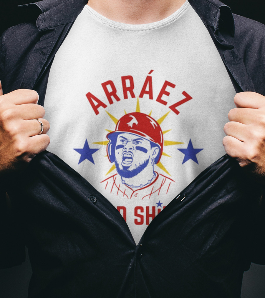 Philadelphia Phillies Arráez And Shine Baseball Starburst Promo T-Shirt
