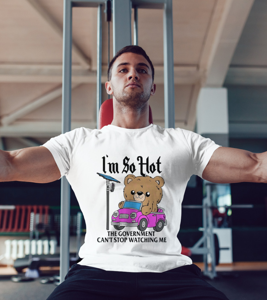 I'm So Hot Bear In Pink Car The Government Can't Stop Ing Me T-Shirt