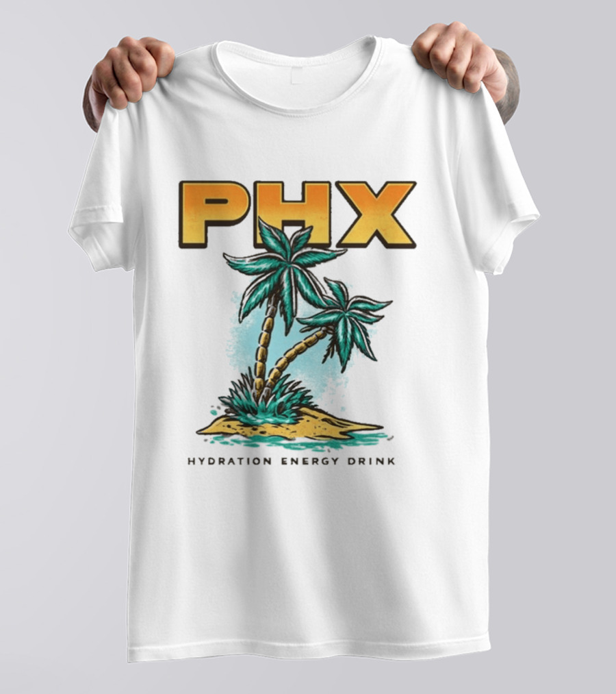 PHX Palm Tree Hydration Energy Drink T-Shirt