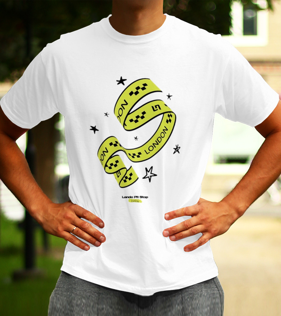 Lando Pit Stop 2026 London Racing Ribbon Stars T-Shirt