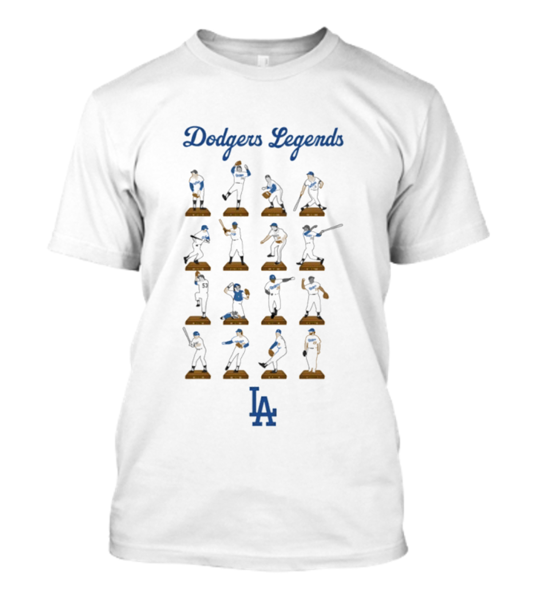 Dodgers Legends MLB Moments LA Team Iconic Players T-Shirt