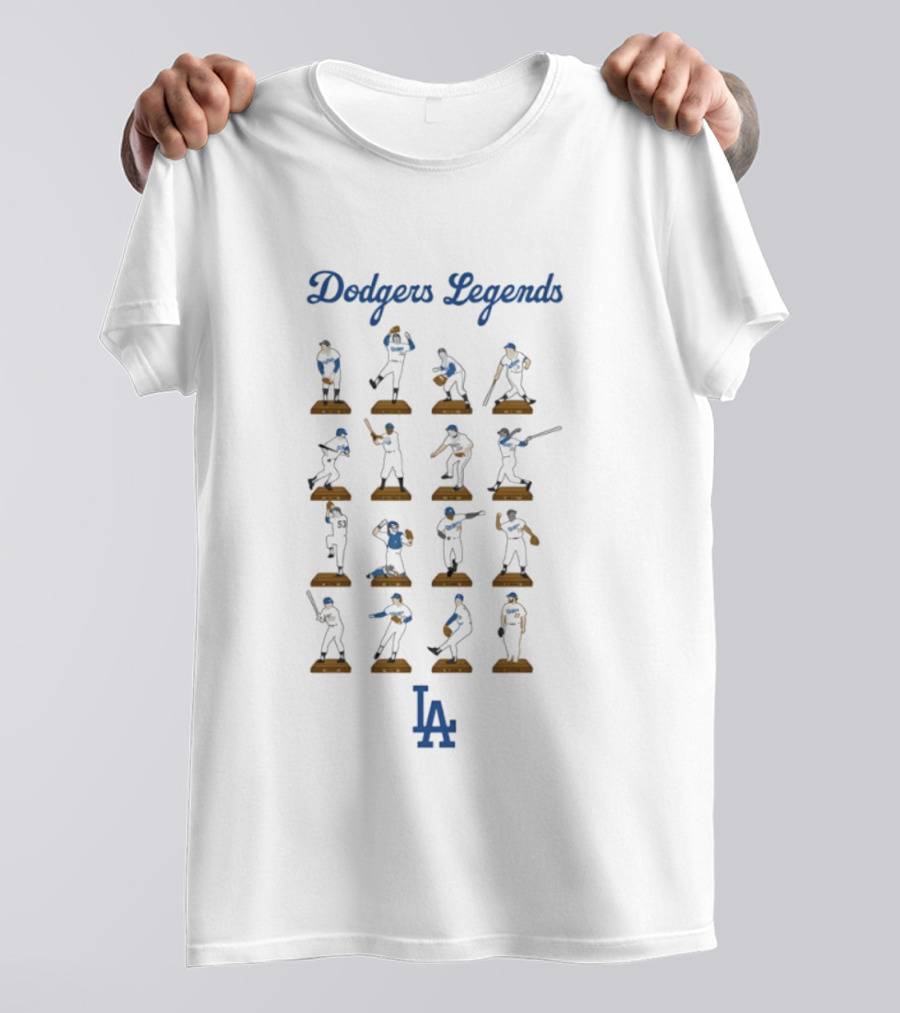 Dodgers Legends MLB Moments LA Team Iconic Players T-Shirt