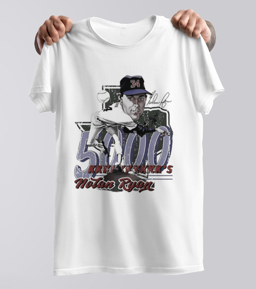 Nolan Ryan 5000 Strikeouts Texas Rangers Bruce Stark T-Shirt