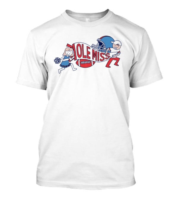 Ole Miss Rebels Football Run With Cheerleader T-Shirt