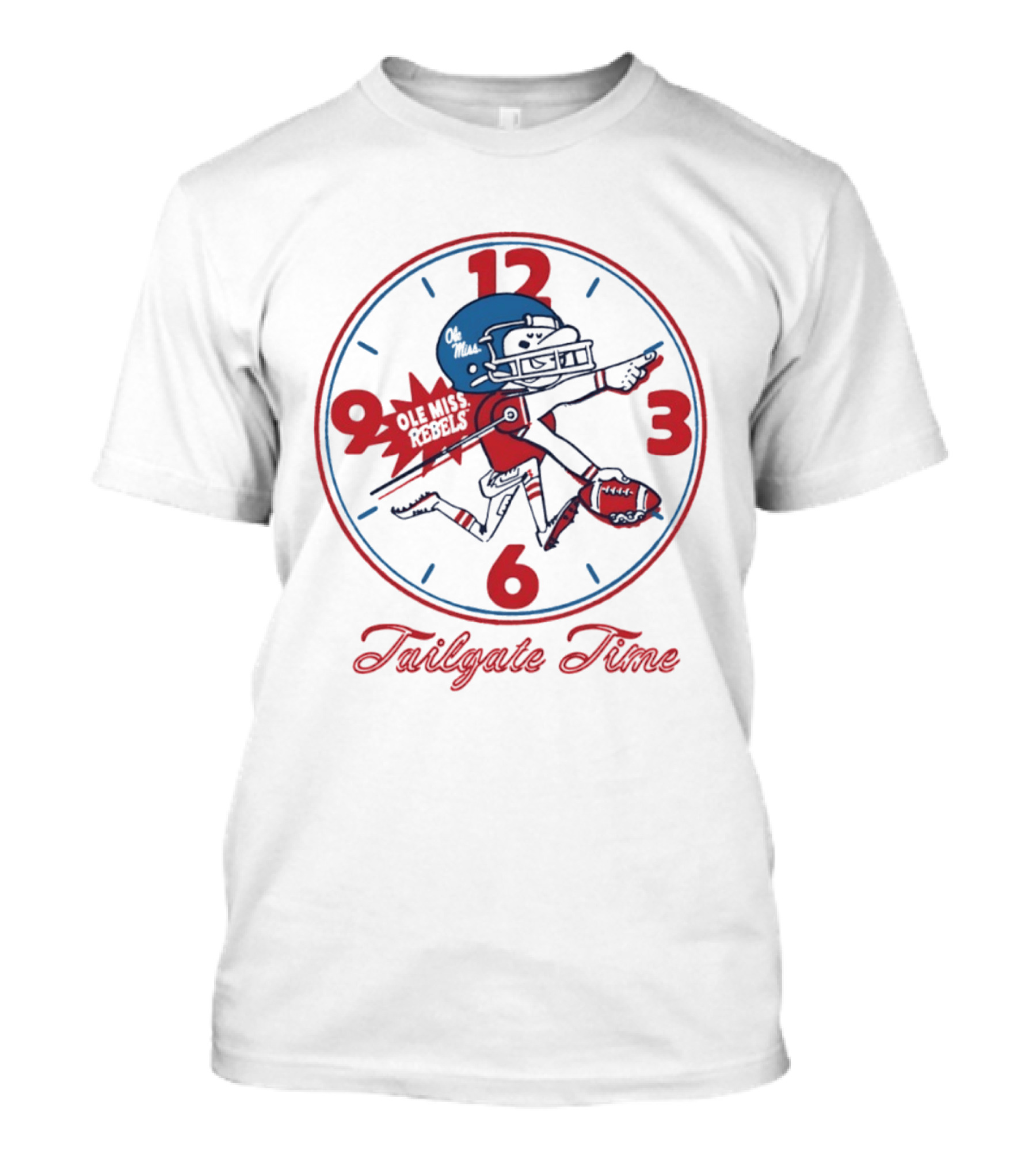 Ole Miss Rebels Football Tailgate Time Player T-Shirt